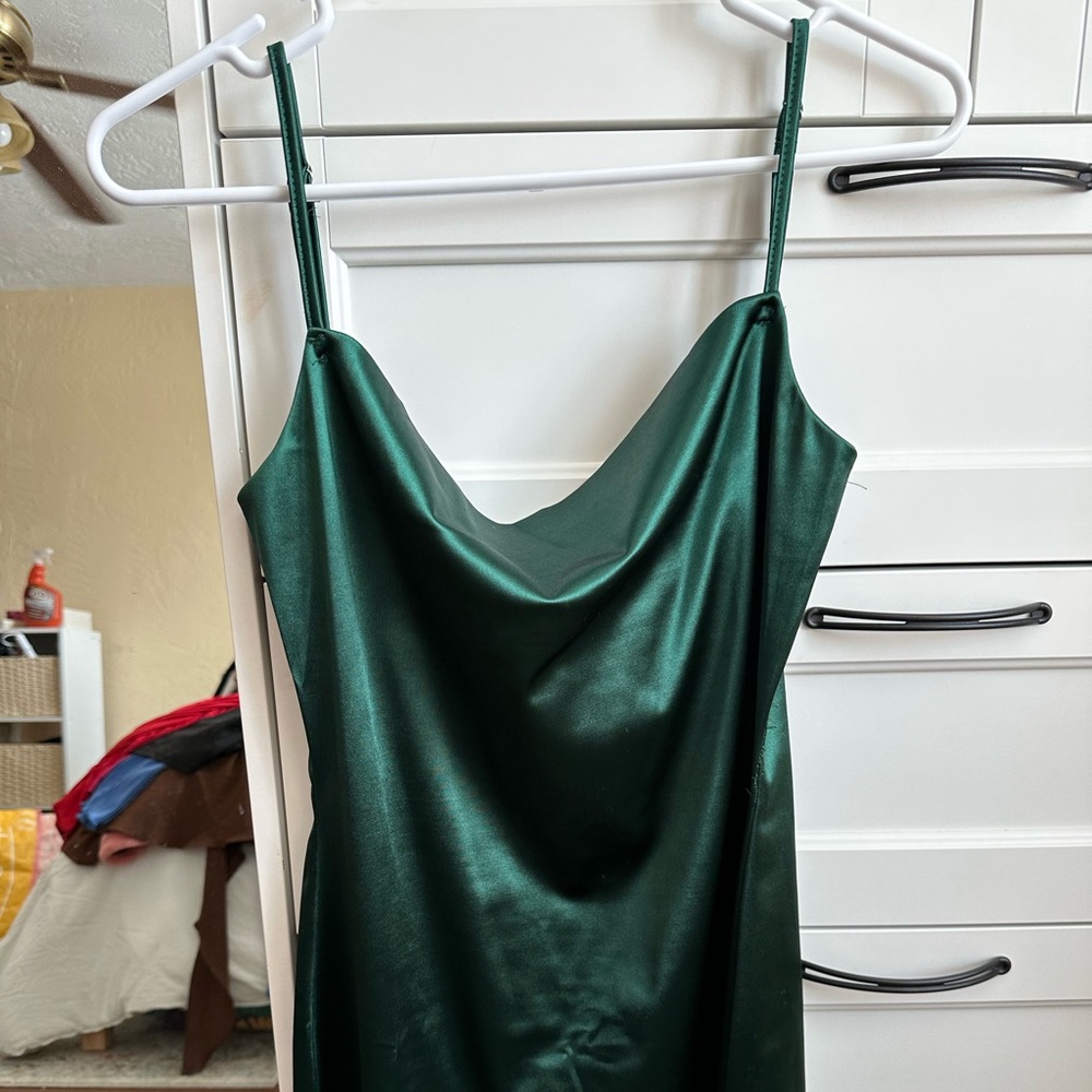 Emerald Green Slip Dress